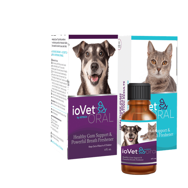 IOTECH ioVet™ Oral Dental Gum Health Supplement - Pet Teeth Cleaning Water Additive - Pet Breath Freshener IOTECH ioVet™ Oral Dental Gum Health Supplement - Pet Teeth Cleaning Water Additive - Pet Breath Freshener