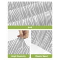 thumbnail image 4 of Gray Lines Bar Stool Covers Set of 6, Vintage Wave Stripes Texture Simple Stretch Washable Bar Chair Covers with Backs, Removable Pub Counter Height Chair Cover for Kitchen Dining Room Cafe, 4 of 7