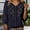 Navy, variant on Cotton Blend Tops for Women Peasant Blouses for Women Floral Embroidered Boho Tops Boho Peasant Blouses Boho Tops for Women 2026 Cotton Button Down Graphic Shirt Half Sleeve Blouses Blue L
