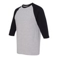 thumbnail image 3 of Gildan Heavy Cotton Raglan Three-Quarter Sleeve T-Shirt, 3 of 4
