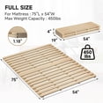 thumbnail image 2 of SLSY Wooden Folding Slat Bed Frame,Floor Bed Frame, Suitable for Japanese-Style Floor Mattresses, Solid Pine Wood Bed Frame, Moisture-Proof Tatami Bed Board, Guest Tatami, Japanese Bed Frame., 2 of 9