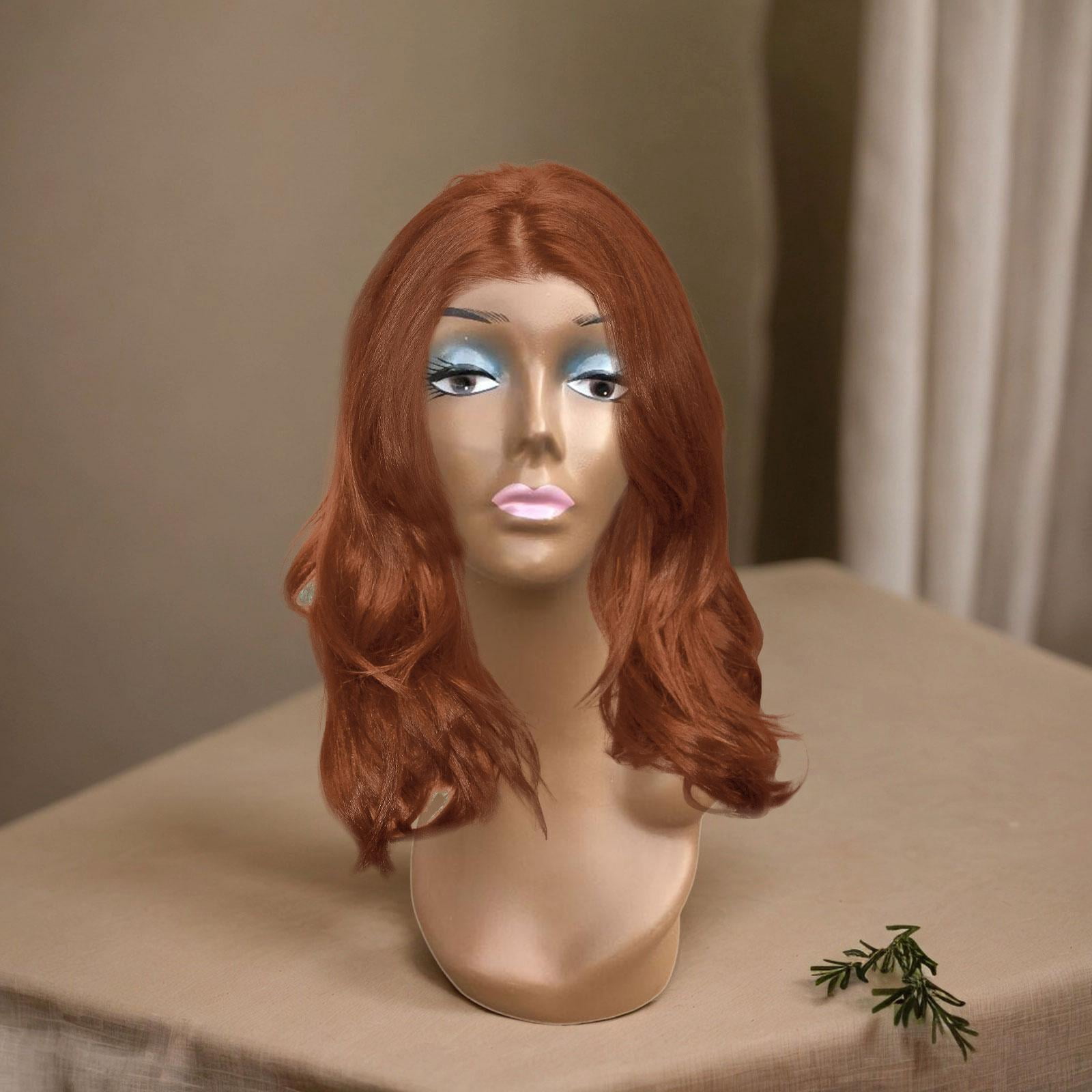Female Mannequin Head, Doll Head ,Professional Makeup Cosmetology Female Training Head , Bald Manikin Head for Home ,Shop Hat Hair Style F