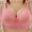 Pink, variant on Large Bust Plus Size Womens Bras Wireless Full Coverage Bra Brasiers Women Push up 52