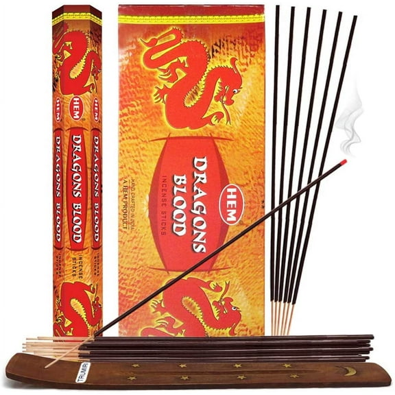 Dragons Blood Incense Sticks And Incense Stick Holder Bundle Insence Insense Hem Incense Sticks