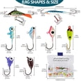 thumbnail image 5 of Qualyqualy Ice Fishing Jigs Lure Kit Gear Crappie Panfish 38 Pieces, 5 of 7