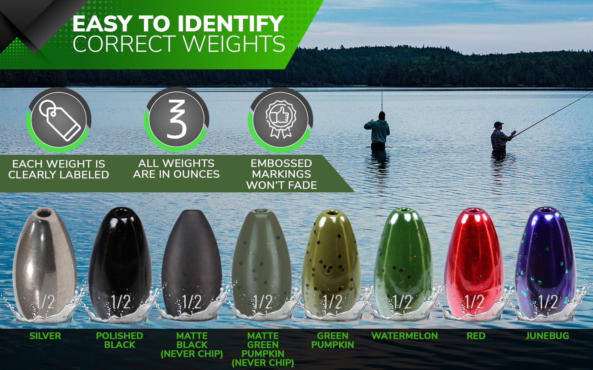 Reaction Tackle Tungsten Flipping Weights