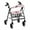 Cherry Blossom Dachshund, variant on COEQINE Cow Print Medical Products Rollator Walker Seat & Back Cover Removable Rollator Walker Accessories Soft Rollator Walker Accessories Seat Cushion for Outdoor Park and Street Scenes