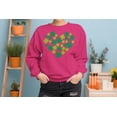 thumbnail image 2 of Shamrock Heart Lucky Clover St. Patricks Day Design Women's Sweatshirt, 2 of 3