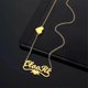 thumbnail image 3 of Collar personalizado con nombre de VishowCo, cadena de oro de acero inoxidable, corona de amor, mariposa, placa con nombre, collares para niña, el mejor regalo, 45 cm, estilo 3, código de modelo plat, 3 of 5
