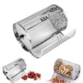 thumbnail image 2 of Xingzhi Grill Roaster Drum Stainless Steel 360 Rotating BBQ Baking Roaster Drum Rotisserie Grill Tool, 26x11.7x11.7cm, 2 of 9