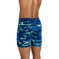 thumbnail image 3 of Men's Jockey 3-Pack Active Microfiber 9" Long Leg Boxer Briefs Color: Camo Green Black Size: L, 3 of 4