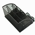 thumbnail image 3 of Office Desk Organizer with 6 Compartments Drawer | The Mesh Collection Black, 3 of 6