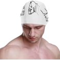 thumbnail image 2 of FYBTO Swimming Cap Love and Hearts Unisex Adult FYBTO Polyester, 2 of 4