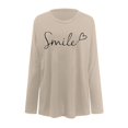 thumbnail image 5 of WEAIXIMIUNG T-Shirts Blancs pour Femmes à Col en V, Paquet, Haut Décontracté à Manches Longues à Col Rond Uni pour Femmes, 5 of 5