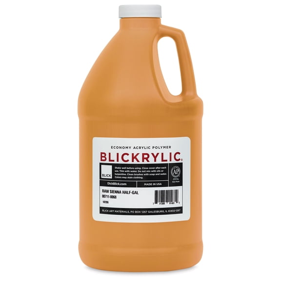 Blickrylic Student Acrylics - Raw Sienna, Half Gallon