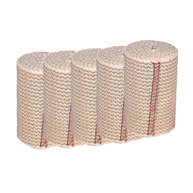 5 Rolls Elastic Bandage Wrap - Compression Bandage with Self Closure and Extra Clips,Latex Free Ban