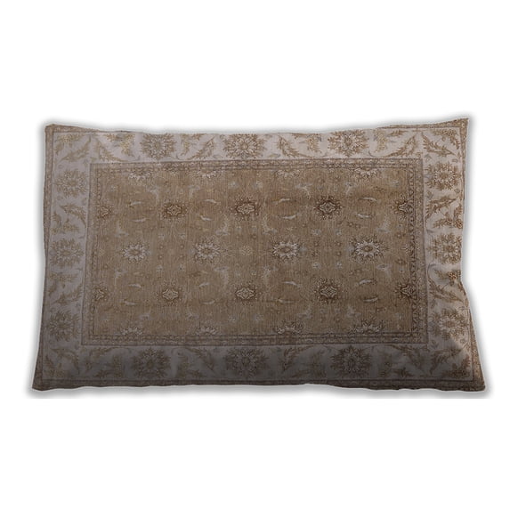 Ahgly Company Outdoor Rectangular Mid-Century Modern Lumbar Throw Pillow, 13 inch by 19 inch