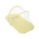 thumbnail image 1 of Cuna portátil para bebé con mosquitero plegable y base acolchada, ideal para recién nacidos hasta 18 meses, color amarillo., 1 of 6
