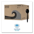 thumbnail image 2 of Boardwalk Heavyweight Wrapped Polypropylene Cutlery Soup Spoon Black 1000/ctn, 2 of 5