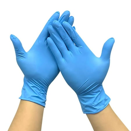 

100PCS Synthetic Nitrile Gloves Household Gloves Wear-Resistant Nitrile Gloves for Home Use