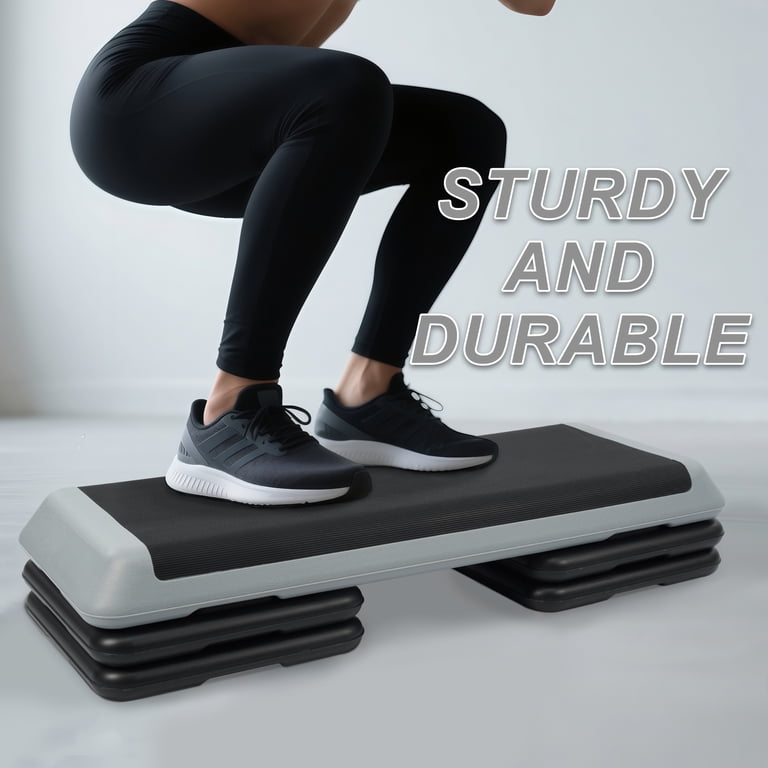 Costway 43-in Aerobic Exercise Stepper Cardio Trainer W/ Riser Costway 43-in Aerobic Exercise Stepper Cardio Trainer W/ Riser