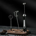 thumbnail image 2 of Milk Frother Handheld Coffee Frother, Electric Milk Admixer, Portable USB Rechargeable Immersion Mixer with Stainless Steel Whisk, Ergonomic Handle, Multi-Speed Settings, 2 of 8