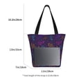 thumbnail image 3 of Salouo Colorful Snake for Shoppers Tote for Women Foldable Handbags with Big Capacity Casual One-Shoulder Shopping Bag Hobo Bags Fit for Office/Shopping/Park, 3 of 6