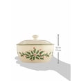 thumbnail image 3 of Cazuela con tapa Lenox 847117, porcelana, color marfil, para Navidad, 3 of 3
