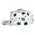 thumbnail image 3 of Fotbe Turtles And Corals Flat Bill Visor Cap Classic Snapback Hat Polyester Foam Trucker Hat Trucker Cap Adjustable Baseball Cap, 3 of 9