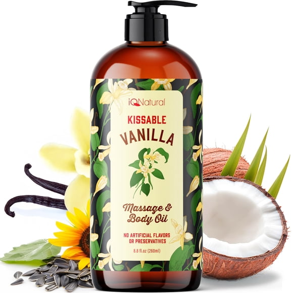 Aceite de masaje IQ Natural Fraccionado de Coco, 240 ml