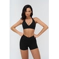 thumbnail image 3 of PISONIC Workout Sets for Women Crossover High Waist Biker Shorts Sports Bra 2 Piece Gym Yoga Outfits, 3 of 7