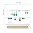 thumbnail image 3 of Earring Organizer Stand Earring Display Stand Earring Holder for Hanging Earrings(White 69 Holes & 3 Layers), 3 of 7