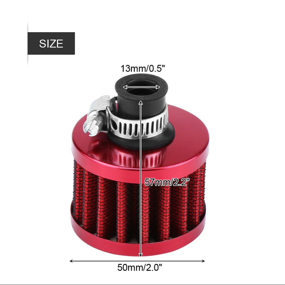 Mgaxyff Universal 13mm Car Cold Air Intake Filter Kit Crankcase Vent