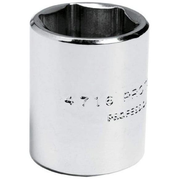 Stanley Proto J4718 1/4" Drive Socket, 9/16", 6 Point