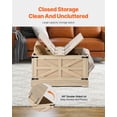 thumbnail image 3 of VEVOR Rattan Coffee Table Rectangle Rattan Coffee Table 2-Tier for Living Room, 3 of 9