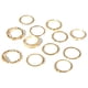 thumbnail image 1 of Set de 12 anillos de Aleación de diamantes de imitación Qarigey Vintage dorado, 1 of 6