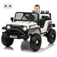 thumbnail image 2 of 12V Kids Electric Ride On Truck with Remote Control Ride On Toy for Toddler Boys & Girls Bluetooth Music Player LED Lights, 2 of 10