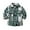 Green, variant on AWZXDE Kids Plaid Long Sleeve Button Down Lapel Top Casual Outfit For Children Green 3-4 Years