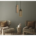thumbnail image 2 of Cal Lighting Wigan Robber Wood Drop Pendant With Mesh Shade, 2 of 5