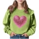 thumbnail image 2 of Vestido de verano para niña con estampado de flores de Pascua, manga corta, bolsillos con volantes y cuello redondo, top de poliéster, 2 of 5