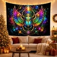 thumbnail image 2 of Moon Stars Intricately with Scarab Beetle Highly Detailed, Mystical Fantasy for Space Lovers, Galaxy Room Decor, Graduation Gift, Tapestry Wall Hanging for Bedroom and Dorm, 2 of 5