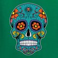 thumbnail image 5 of Wild Bobby Day Of The Dead Sugar Skull Pop Culture Women Racerback Tank Top, Kelly, Small, 5 of 5