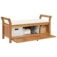 thumbnail image 2 of vidaXL Garden Storage Bench with Cushion 126 cm Solid Wood Acacia, 2 of 5
