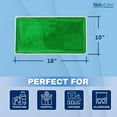 thumbnail image 2 of Skil-Care Weighted Rectangular Lap Pad Green Gel, 5lbs - Vinyl Covered, Heat Sealed, Calming Sensory Aid, Wipe Clean, Stimulates User, 914506, 2 of 6