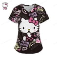 thumbnail image 3 of Camiseta Hello Kitty Camisetas Uniforme Enfermera Bolsillo Hello Kitty Cuello V Ropa Mujer Tops Hospital Top Mujer 2023 Uniforme Cuello, 3 of 5