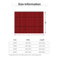 thumbnail image 2 of Throw Blanket for Couch - Red Black Houndstooth Soft Comfy Lightweight Cozy Warm Throw Blanket, Fuzzy Plush Flannel Blanket & Throws for Sofa and Bed All Season, 2 of 8
