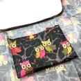 thumbnail image 5 of Wrapables Foldable Tote Nylon Reusable Grocery Bag (Set of 2), Owls, 5 of 5