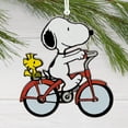 thumbnail image 5 of Hallmark Christmas Ornament (Peanuts Snoopy and Woodstock on Bicycle, Metal), 1 count, 5 of 7