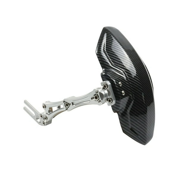 Scienceny Cojín trasero para patinete eléctrico, soporte trasero Universal para motocicleta, cubierta de ala, ajuste de modificación, Bombillas para automóviles Plata