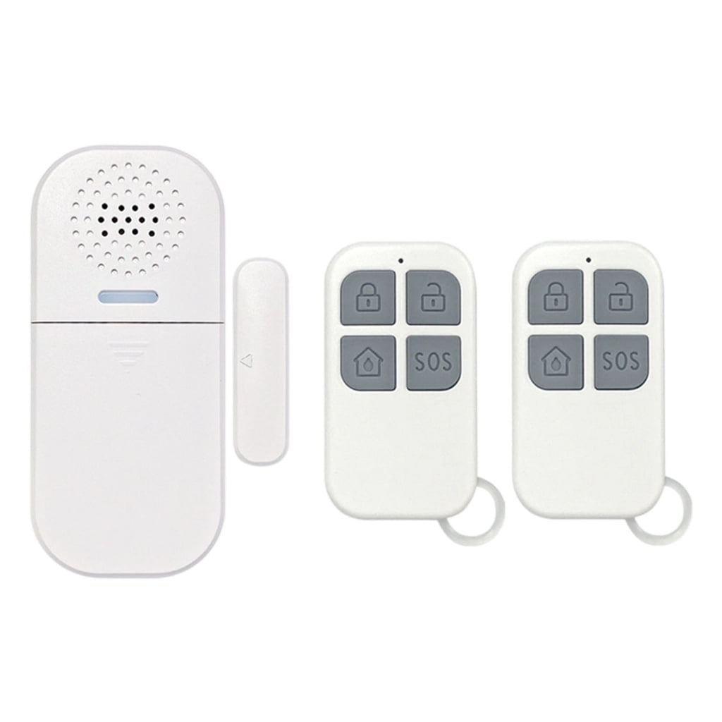 ReusableW1re1essDoor Window Alarm With Light Sound Alert 130dB Alert Fit for Renters Families Apartment Office Safety